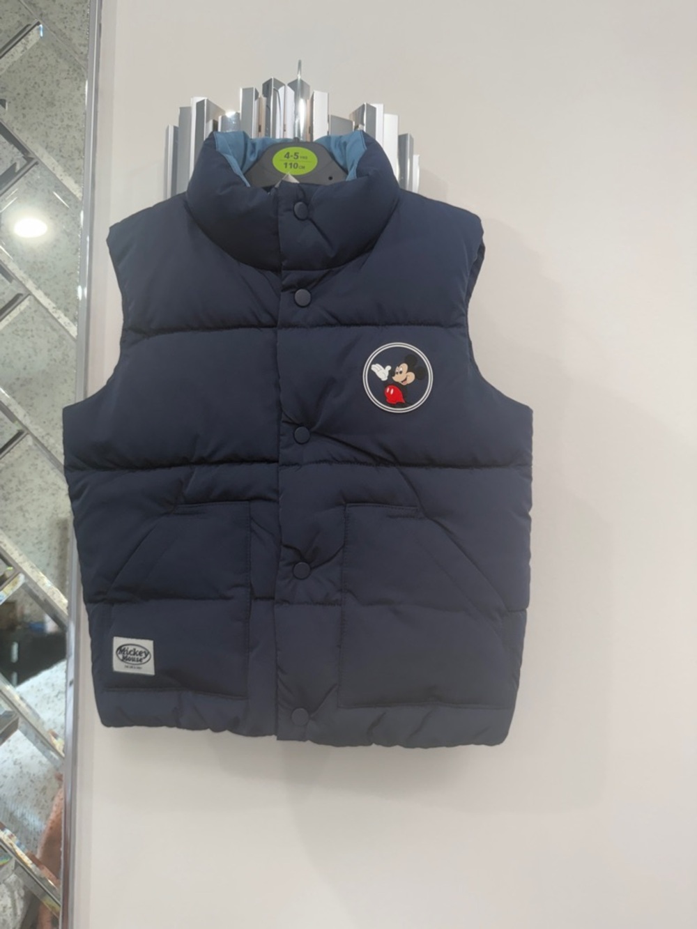Disney Mickey Mouse Navy Kids Puffer Vest